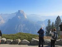 Half Dome im Rauch