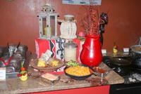 Abschiedsessen im Chief's Boma/Indaba Hotel Johannesburg