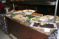 Abschiedsessen im Chief's Boma/Indaba Hotel Johannesburg