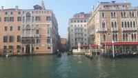 Venedig (Fahrt mit dem Vaporetto durch den Canal Grande)