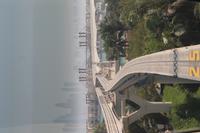 Blick auf die Monorail-Strecke