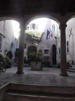 Innenhof eines Renaissancepalastes in Koper