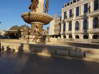 Brunnenfiguren in Skopje
