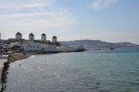Die berühmten Windmühlen von Mykonos