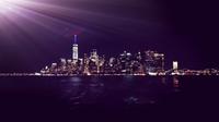 Fahrt am Abend mit der Staten Island Ferry 