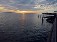 Sonnenuntergang am Bodensee.