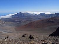 Maui, Vulkan Haleakala -  angekommen und Blick in die Kraterlandschaft