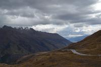 Fahrt über die Crown Range Road nach Queenstown