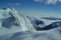Flug um den Mount Cook - Blick zur Westküste