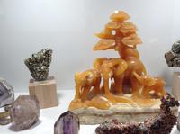 Gesteinssammlung im Hotelfoyer