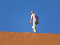 Düne 45 Aufstieg auch Barbara schaffts