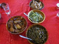 bhutanesisches Mittagessen in Thimphu