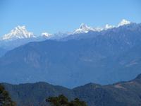 Himalaya-Berge vom Dochula Pass