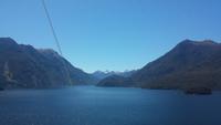 Einfahrt in die Fiordlandschaft in Neuseeland