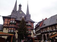  Rathaus auf dem Weihnachtsmarkt in Wernigerode