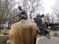 Luzifer und ein Humunkulus auf dem Hexentanzplatz