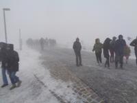 Brocken. Windspitzen bis zu 123 kmh