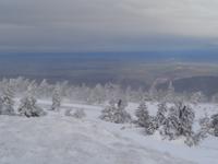Für einen Moment riss der Himmel auf dem Brocken auf.