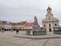 Auf dem Marktplatz in Ludwigsburg