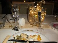 Teil des Weihnachtsmenüs