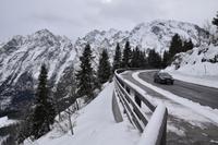 084 Rossfeldhöhenstraße, Blick zum Massiv des Hohen Göll