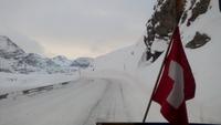 Die Fahrt über den Berninapass, nicht ohne Schneeketten