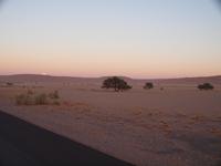 im Namib-Naukluft Nationalpark - Sesriem - Monduntergang
