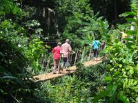 Nagelneue Hängebrücke - Abenteuer pur :-)!