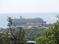 Ausblick vom Eden Maya Park auf die Mein Schiff 6