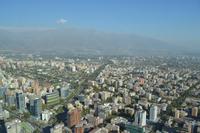 Santiago de Chile - Blick auf Santiago von der Aussichtsplattform Sky Costanera