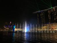 Bootstour in Singapur mit Lasershow am Marina Bay Sands Hotel
