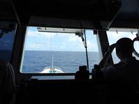 auf der Brücke der MS Albatros