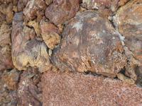 Spanien, El Hierro, Lavasteinmauer