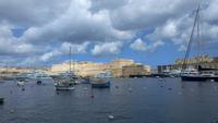 Die drei alten Städte , Vittoriosa, Cospicua und Senglea,Blick über Vittoriosa mit Fort St. Angelo 