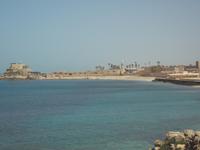 Caesarea, Blick zur Kreuzfahrerstadt