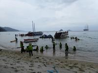 Chinesen am Strand