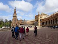 Die Plaza de Espana in Sevilla