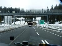 Die Einfahrt in den San Bernadino Tunnel