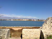 Blick von Nin auf das Velebitgebirge