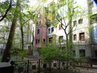 Das Hundertwasserhaus hat auch ruhige Stellen