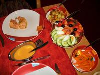 Das leckere Diner im Hotel 