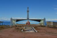 Kirgisistan - Bauruine am Issyk-Kul-See