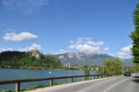 265 Bleder See mit Burg Bled und Karavanken
