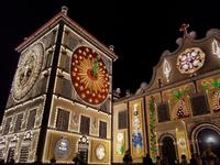 Ponta Delgada Volkfest Beleuchtung - Sao Miguel Insel (1)