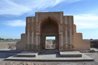 Turkmenistan - Tor der Karawanserei in Köneürgentsch