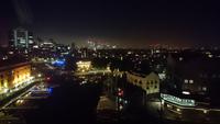 Blick vom Hotel ins St. Katherines Dock in der Nacht