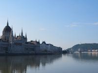 Einfahrt in Budapest