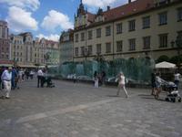Die Wasserspiele am Rynek von Wroclaw