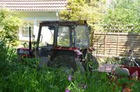 Traktor vom Arzt auf Sark