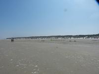 Blick zu den Strandkörben 